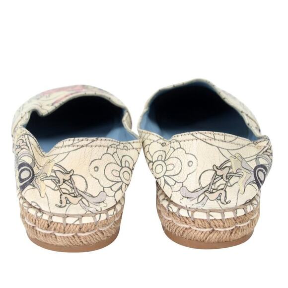 Prada Espadrille 36.5 Canvas All-over Print Flats PR-0502N-0149 - Picture 10 of 11